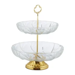 Serviteur Fruits En Verre Avec 2 étages -Le Coin Cuisine 01a372578ce24df087a56169a9a73cd2