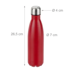 Gourde Inox Bouteille Eau Rouge Lot De 2 -Le Coin Cuisine 05dc4fa4e4ef4e01b063b156caa72f1b