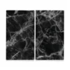 Protection Plaque MARBLE NOIR (lot De 2)
