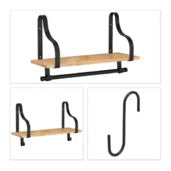 Étagère Murale Cuisine Avec Crochets -Le Coin Cuisine 0aa57c1f677e4f98876526689ef74515