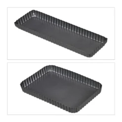 Moule Tarte Rectangulaire En Lot De 2 -Le Coin Cuisine 0bc8055fca224affae3c18d50653f680