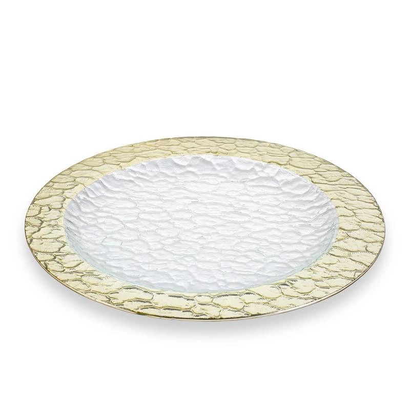 Plat De Service Avec Bord Doré 1 Plat De Service Avec Bord Doré