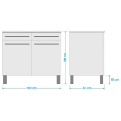 Meuble Bas Kavola -Le Coin Cuisine 1000190198 220128 160304000500 SKETCH DETAILS P000000001000190198 sketch