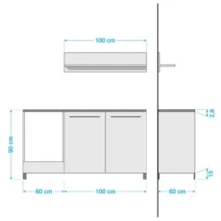 Cuisine équipée Kavola (2 éléments) -Le Coin Cuisine 1000190202 200121 13095700001 SKETCH DETAILS P000000001000190202 sketch