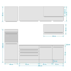 Cuisine équipée Pattburg II -Le Coin Cuisine 1000243398 210608 07590600002 SKETCH DETAILS P000000001000243398 sketch