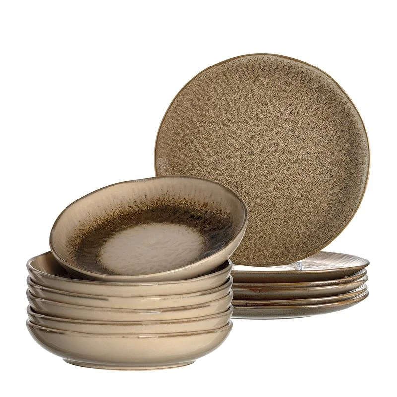 Leonardo Assiettes En Céramique Matera (12 élém.) 1 Leonardo Assiettes En Céramique Matera (12 élém.)