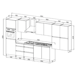 Cuisine équipée Melano V (10 éléments) -Le Coin Cuisine 1000269076 230609 500 SKETCH DETAILS P000000001000269076 sketch
