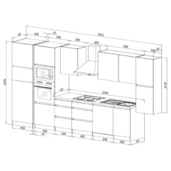 Cuisine équipée Melano IV (10 éléments) -Le Coin Cuisine 1000269109 230609 500 SKETCH DETAILS P000000001000269109 sketch