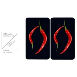 Wenko Couvre-plaques Poivrons (2 él.) -Le Coin Cuisine 1000274107 210618 14063200291 SKETCH DETAILS P000000001000274107 sketch