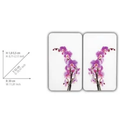 Wenko Couvre-plaques Orchidées (2 él.) -Le Coin Cuisine 1000274109 210618 14063300299 SKETCH DETAILS P000000001000274109 sketch