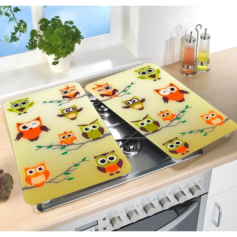 Wenko Couvre-plaques Chouettes (2 él.) 3 Wenko Couvre-plaques Chouettes (2 él.) – Image 3