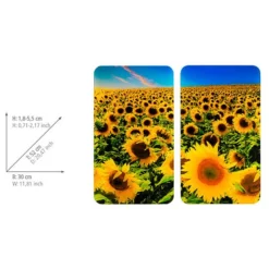 Wenko Couvre-plaques Tournesol (2 él.) -Le Coin Cuisine 1000274134 210618 14064200382 SKETCH DETAILS P000000001000274134 sketch