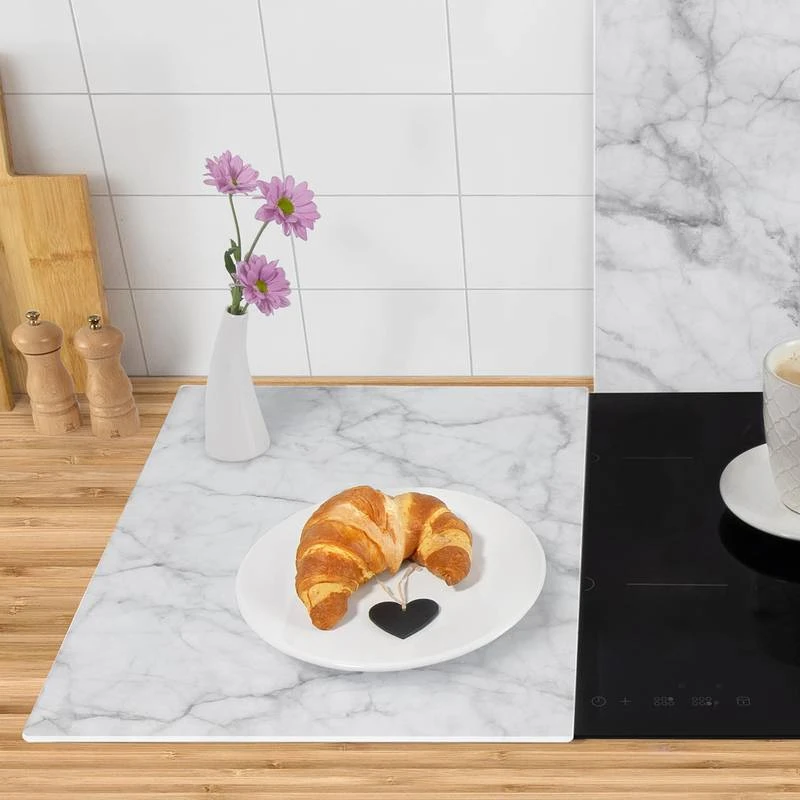 Protège-plaque De Cuisson Bianco Carrara 6 Protège-plaque De Cuisson Bianco Carrara – Image 6