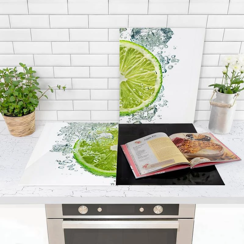 Protège-plaque De Cuisson Lime Bubbles 2 Protège-plaque De Cuisson Lime Bubbles – Image 2