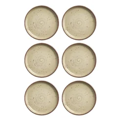 Assiettes Plates Olive II (lot De 6)