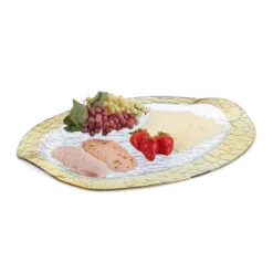 Plat De Service Ovale Avec Bord Doré -Le Coin Cuisine 1785e3ee72ac40c7ba9bc15dc959613e