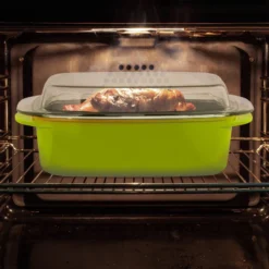 Plat à Four Vert Avec Couvercle En Verre -Le Coin Cuisine 185fc838e1b1452491b803c92e015ba5