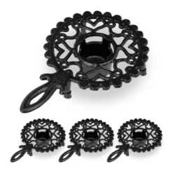 4x Chauffe-théières En Fonte De Fer