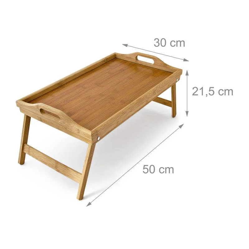 4 Plateaux De Lit Pliables En Bambou 6 4 Plateaux De Lit Pliables En Bambou – Image 6