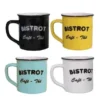 Set 4 Mugs Brasserie Bistrot (Lot De 4)
