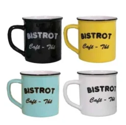 Set 4 Mugs Brasserie Bistrot (Lot De 4)