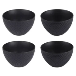 Coffret De 4 Coupelles Snow Black Mat