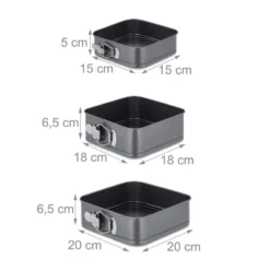 Lot De 7 Moules Carrés -Le Coin Cuisine 26aa2096ed9d42789bf81e28938c3293