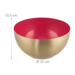 Saladier Rouge-doré En Lot De 3 -Le Coin Cuisine 2a06e332e582412a99f80a3435c72f89