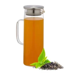 Carafe En Verre Avec Couvercle 1,2L