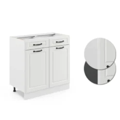 Meuble Bas R-Line 80cm Style Rustique -Le Coin Cuisine 2e2f410169a94d7e890269fe97cbef6d