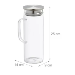 Carafe En Verre Avec Couvercle 1,2L -Le Coin Cuisine 2e8a84df10834690a1cec021b17e31dc