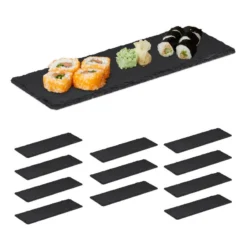 Assiette En Ardoise 30x10 Cm Lot De 12