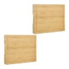 Lot De 2 Planches à Découper Bambou