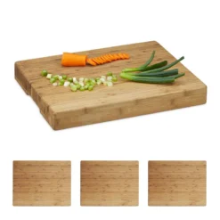 4x Planches à Trancher Bambou Découper