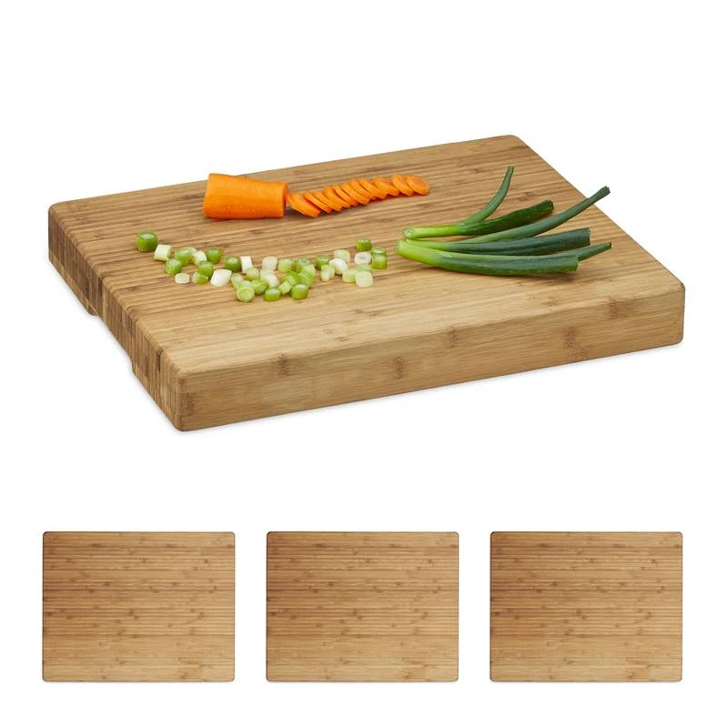 4x Planches à Trancher Bambou Découper 1 4x Planches à Trancher Bambou Découper