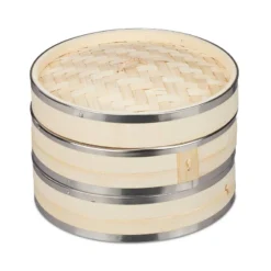 Cuiseur Vapeur Bambou 2 Niveaux -Le Coin Cuisine 3c8bdd44df5a44728f13f3d242e41f0e