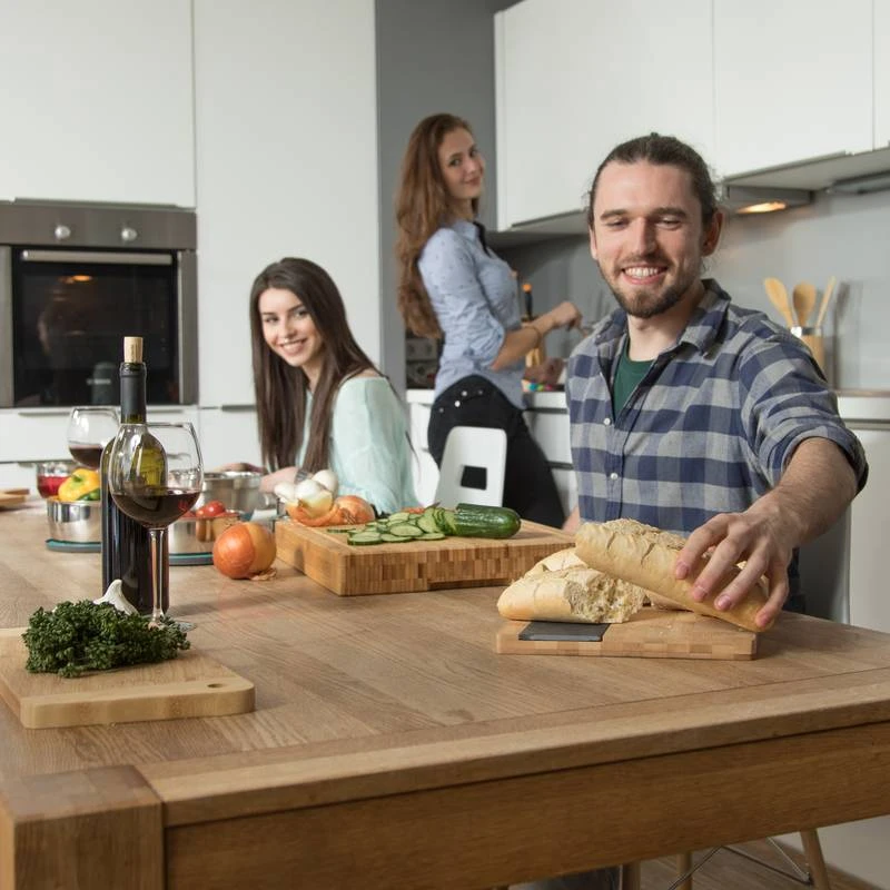 4x Planches à Découper En Bambou Ardoise 2 4x Planches à Découper En Bambou Ardoise – Image 2