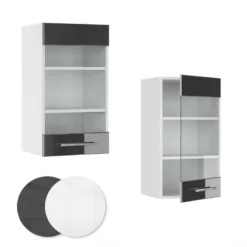 Meuble Haut Vitré Fame Blanc Brillant -Le Coin Cuisine 4099e865c05e4f52b70450b33a0cf0ba