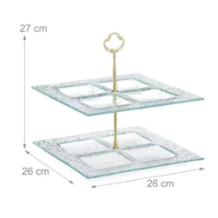 Serviteur Gâteau Carré En Verre -Le Coin Cuisine 41a5a5a4f1254b59829d8f16a8956fe7