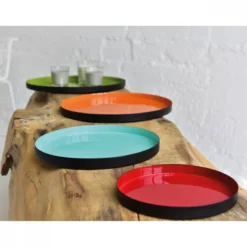 Lot De 4 Plateaux En Métal Laqué -Le Coin Cuisine 4422ab45a0654919a63ebbe786d09f44