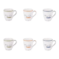 Coffret De 6 Tasses Gato