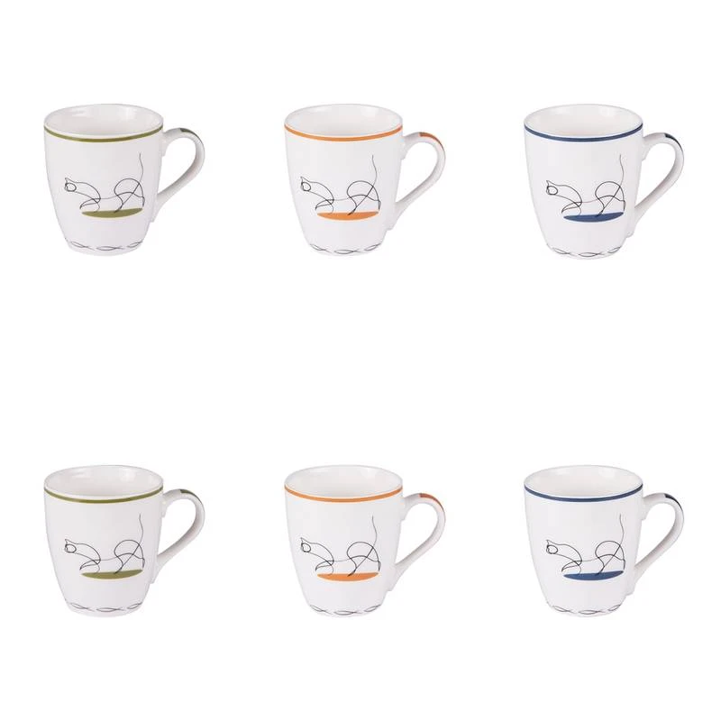 Coffret De 6 Tasses Gato 1 Coffret De 6 Tasses Gato