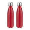 Gourde Inox Bouteille Eau Rouge Lot De 2
