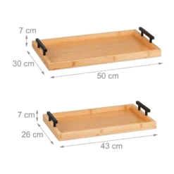 Plateau De Service En Lot De 2 -Le Coin Cuisine 4c5e59f4e36f4ff6bf8f7aabdfb707ba