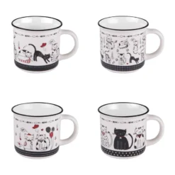 Coffret De 4 Mugs Felix 35 Cl (1 Modèle
