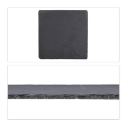 Plateau En Ardoise Carré Lot De 6 -Le Coin Cuisine 5247f01411c542e5a871cedff83d1a69