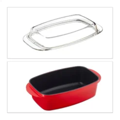 Rôtissoire Avec Couvercle Rouge 16 Rôtissoire Avec Couvercle Rouge -Le Coin Cuisine 52c3e07a2f40481081167b91fed330fe