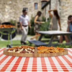 Assiette De Service En Bambou -Le Coin Cuisine 5425e4359bf448bd8445fc7d4d1ff248