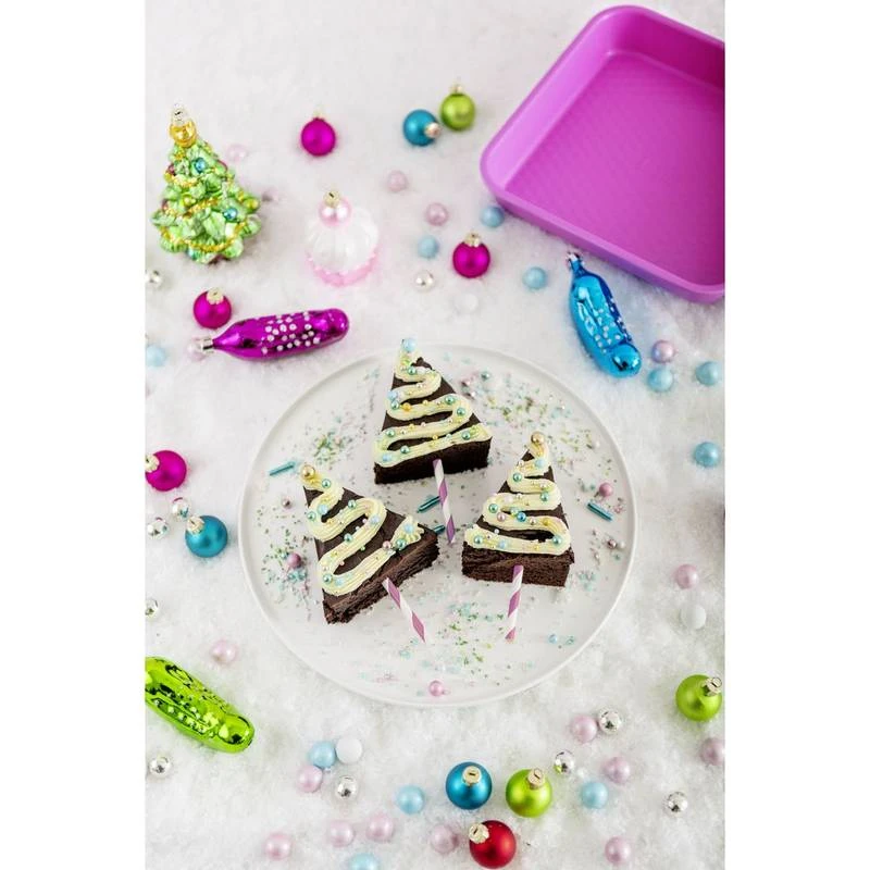 Moule à Brownie Fuchsia 2 Moule à Brownie Fuchsia – Image 2