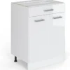 Meuble Bas R-Line 60cm Blanc Brillant